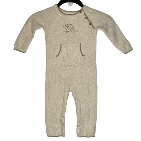 Janie and Jack Porcupine Embroidered Jumpsuit 12-18m - Picture 1 of 8